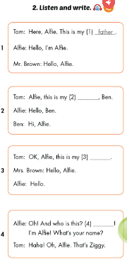 Sách Smart Start 3 Unit 2 Lesson 1