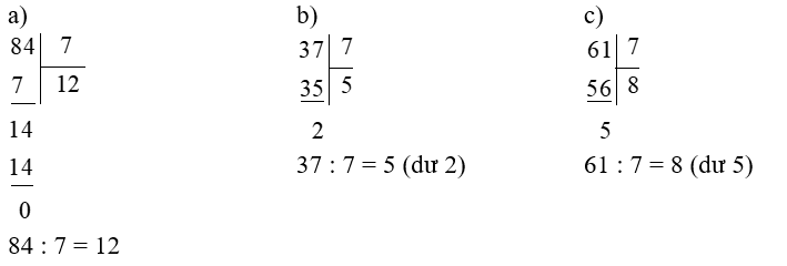 Toán lớp 3 trang 63 Luyện tập
