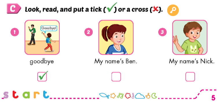 Sách bài tập Tiếng Anh lớp 3 Smart Start Getting Started Lesson 3