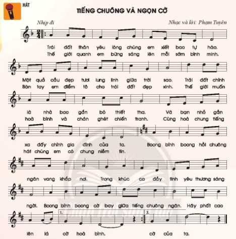 Hát: Tiếng chuông và ngọn cờ SGK Âm nhạc 6 CTST