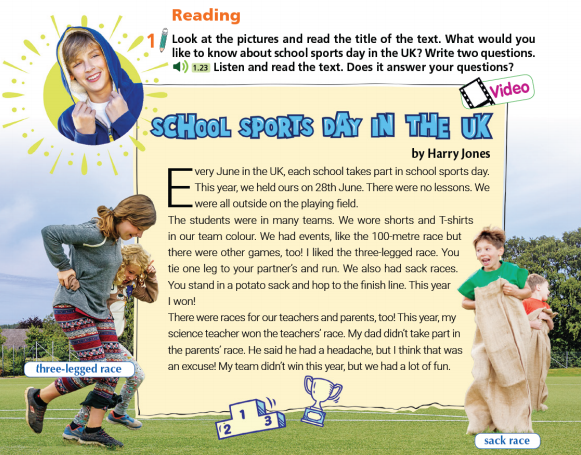 Tiếng Anh 7 Unit 2 Skills 2f