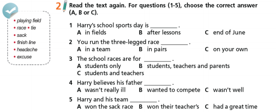 Tiếng Anh 7 Unit 2 Skills 2f