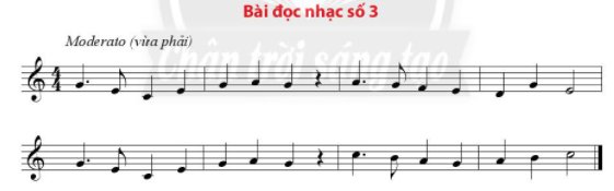 Đọc nhạc: Bài đọc nhạc số 3 SGK Âm nhạc 6 CTST