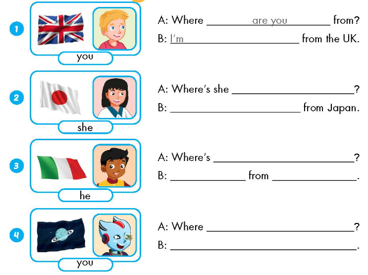 Sách bài tập Tiếng Anh lớp 3 Smart Start Unit 1 Lesson 2