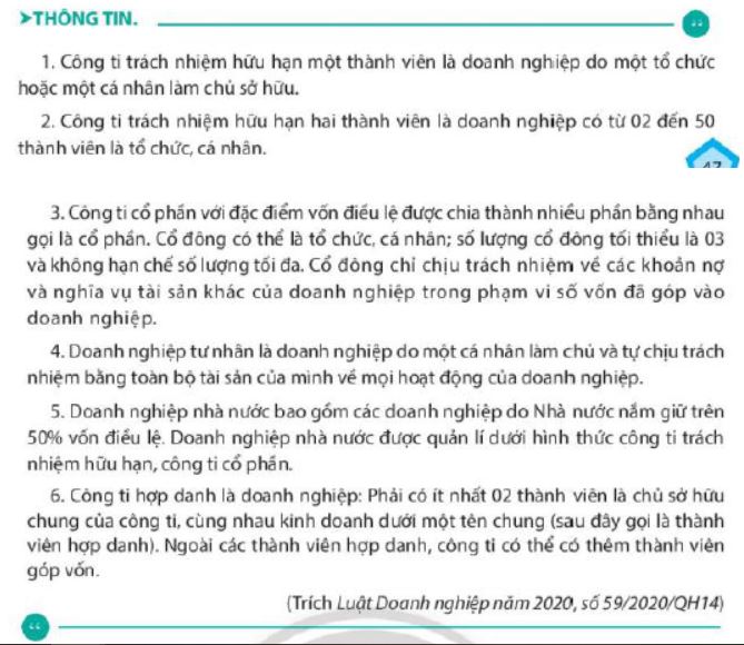 Giải Kinh tế và Pháp luật 10 Bài 8