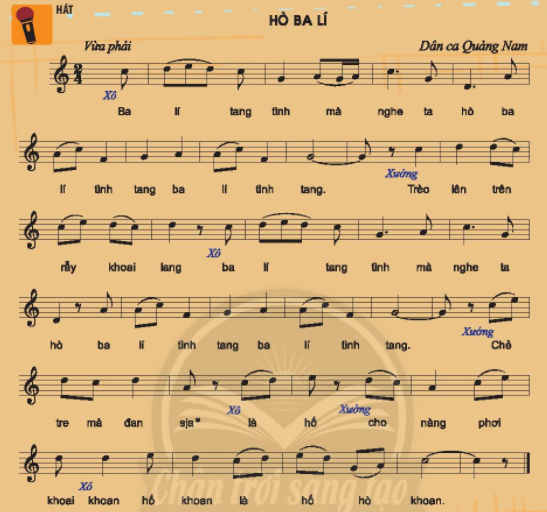 Hát: Hò ba lí SGK Âm nhạc 6 CTST