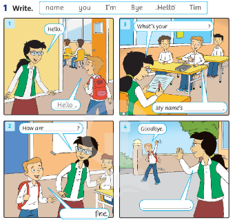 Family and Friends 3 Workbook Starter Lesson 2