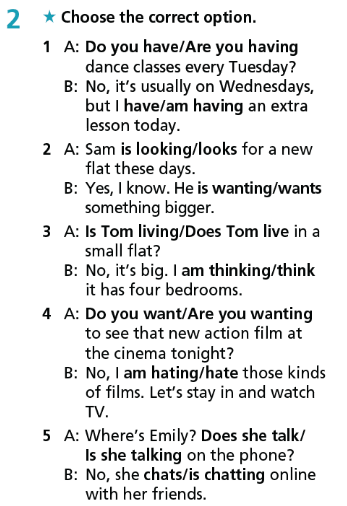 Giải sách bài tập Tiếng Anh 7 Right On Unit 1 Grammar 1e