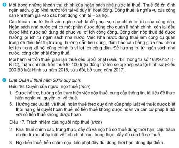 Giải Kinh tế và Pháp luật 10 Bài 6