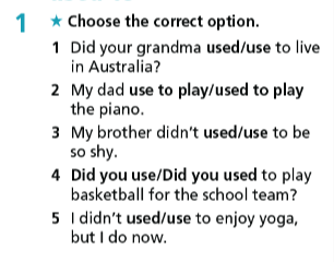 Giải sách bài tập Tiếng Anh 7 Right On Unit 2 Grammar 2e