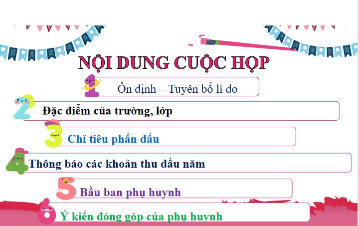 PowerPoint Họp phụ huynh đầu năm