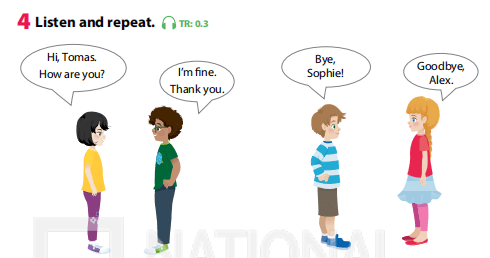 Tiếng Anh lớp 3 Wonderful World Unit 0 Greetings