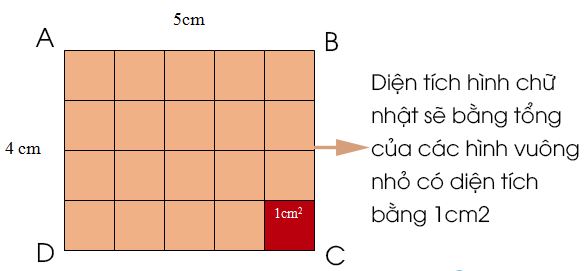 Diện tích hình chữ nhật toán lớp 3