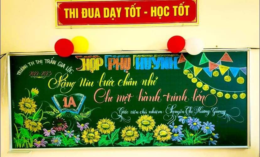 Trang trí bảng họp phụ huynh đầu năm