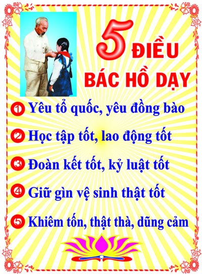 5 điều B&aacute;c Hồ dạy thiếu ni&ecirc;n, nhi đồng