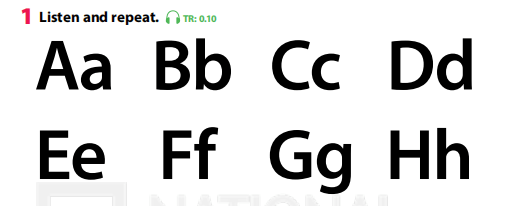 Tiếng Anh 3 Wonderful World Unit 0 Alphabet