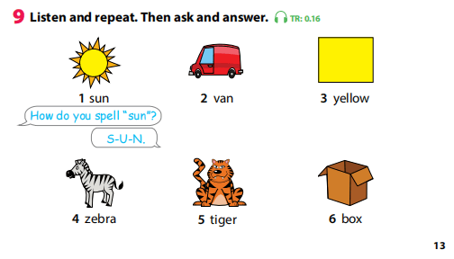 Tiếng Anh 3 Wonderful World Unit 0 Alphabet