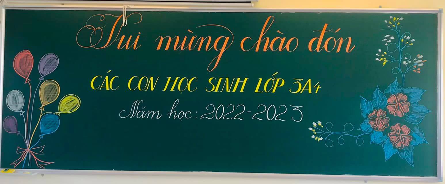 Bảng lớp ngày lễ khai giảng đẹp
