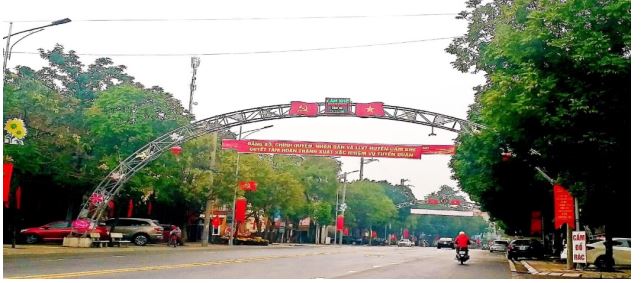 Hệ thống đường giao thông huyện Cẩm Khê xây dựng mới