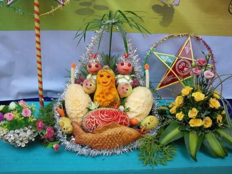 Mẫu lời bình mâm cỗ Trung thu