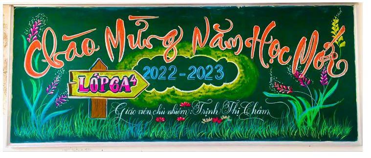 Trang trí bảng khai giảng