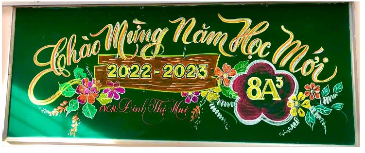 Trang trí bảng khai giảng