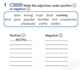 Tiếng Anh 7 Friends Plus Workbook Unit 3 Vocabulary