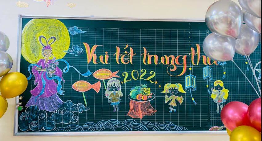 Trang trí Trung thu lớp học