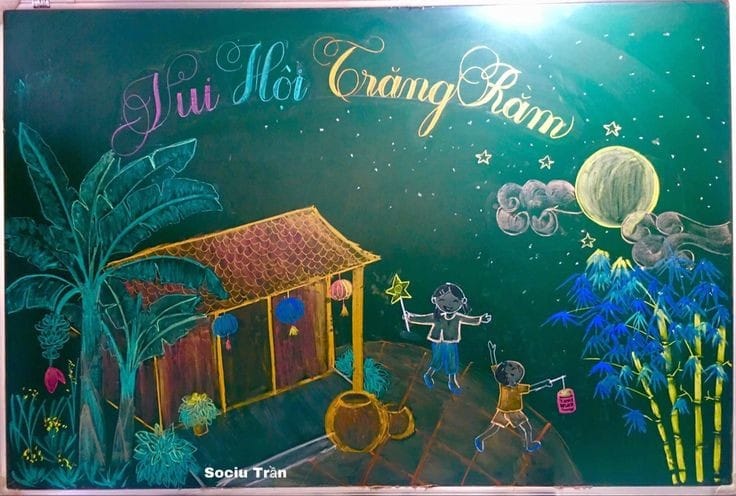 Trang trí Trung thu lớp học