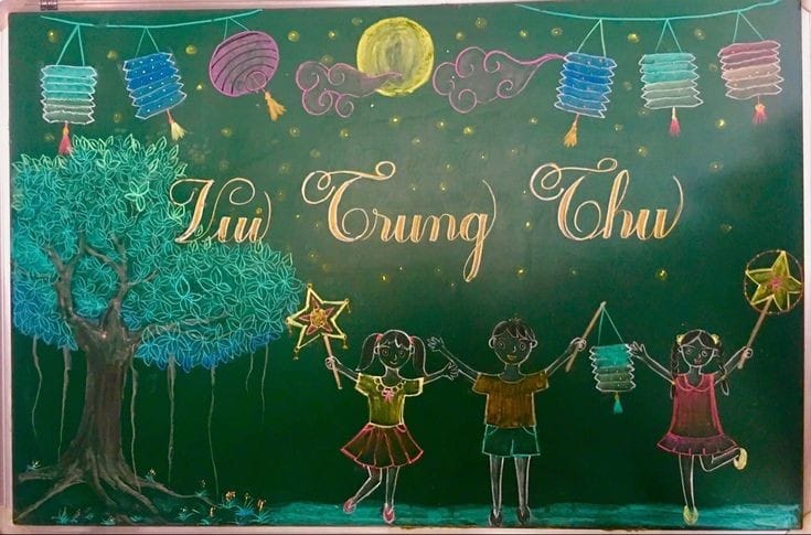 Trang trí Trung thu lớp học