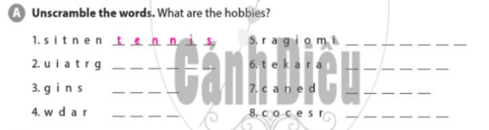 SBT Tiếng Anh 7 Cánh Diều Unit 1 Vocabulary Focus