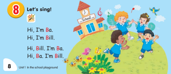 Tiếng Anh lớp 1 Unit 1 Lesson 3