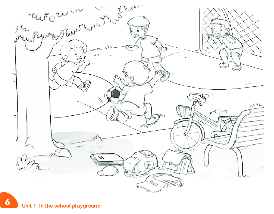 Giải SBT Tiếng Anh lớp 1 Unit 1 In the school playground