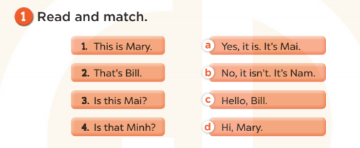 Sách bài tập Tiếng Anh 3 Unit 3 Our friends