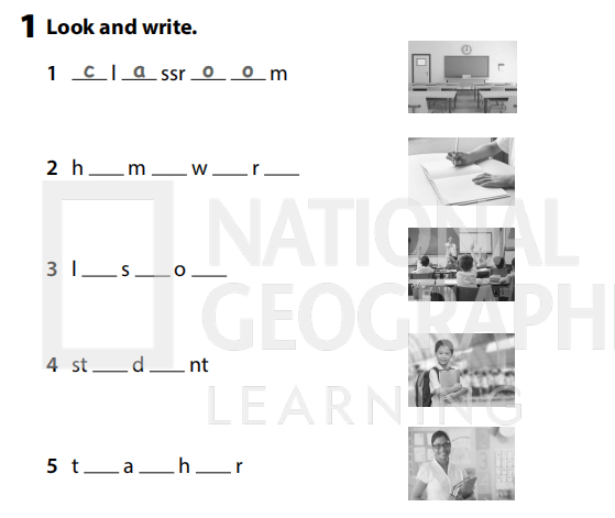 Sách bài tập Tiếng Anh 3 Wonderful World Unit 2 Lesson 1