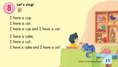 Tiếng Anh lớp 1 Unit 2 Lesson 3