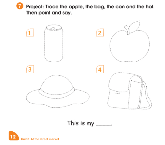 Giải SBT Tiếng Anh lớp 1 Unit 3 At the street market