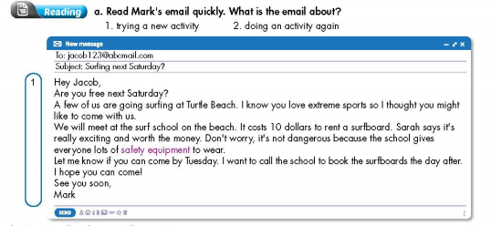 Tiếng Anh lớp 7 Unit 1 Lesson 3