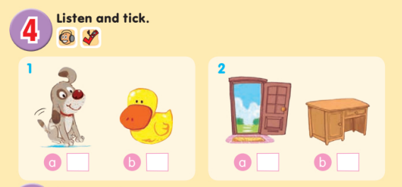 Tiếng Anh lớp 1 Unit 4 Lesson 2