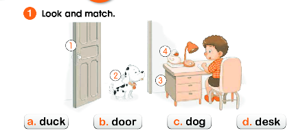 Giải SBT Tiếng Anh lớp 1 Unit 4 In the bedroom