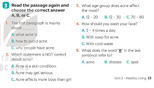 Tiếng Anh 7 Unit 2 Skills 1