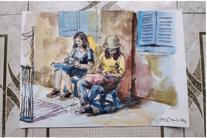 Vận dụng - trang 58 SGK Mĩ thuật lớp 6 Kết nối tri thức