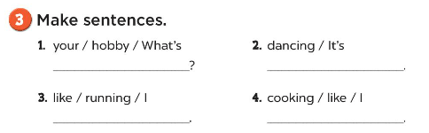 Sách bài tập Tiếng Anh 3 Unit 5 My hobbies