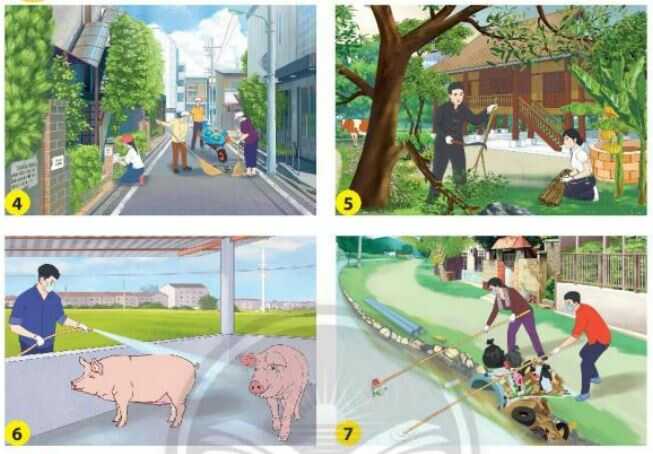 Tự nhiên xã hội lớp 3 Bài 4: Giữ vệ sinh xung quanh nhà Chân trời sáng tạo