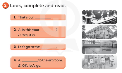 Sách bài tập Tiếng Anh 3 Unit 6 Our school