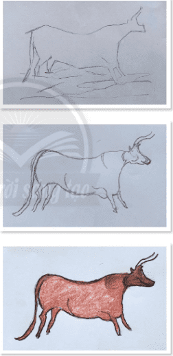 Cách vẽ mô phỏng theo hình mẫu - trang 21 SGK Mĩ thuật lớp 6 Chân trời sáng tạo