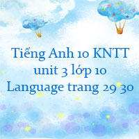 Tiếng Anh 10 unit 3 Language Global Success