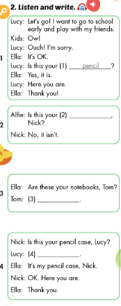 Sách Smart Start 3 Unit 3 Lesson 1