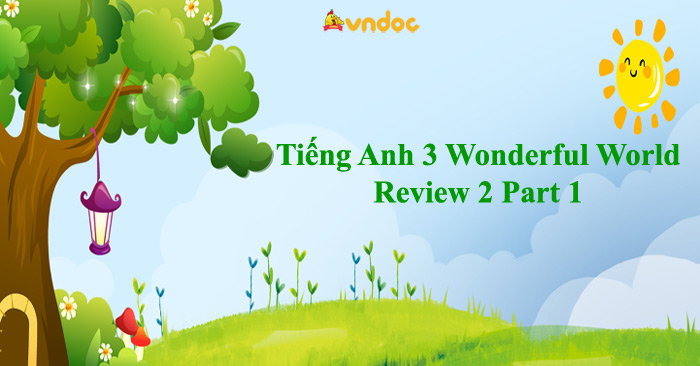 Tiếng Anh 3 Wonderful World Review 2 Part 1 - Review 2 lớp 3 Part 1 ...