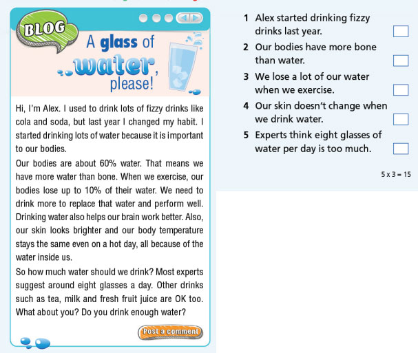 Tiếng Anh 7 Right On Unit 2 Progress Check